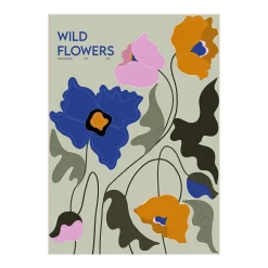 Affiche 50 x 70 cm Wild Flowers - The Poster Club