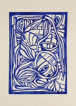 Affiche 50 x 70 cm Wonderland Blue - The Poster Club
