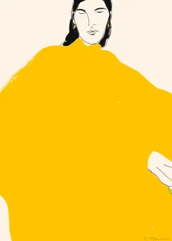 Affiche 40x50cm Yellow Dress - The Poster Club
