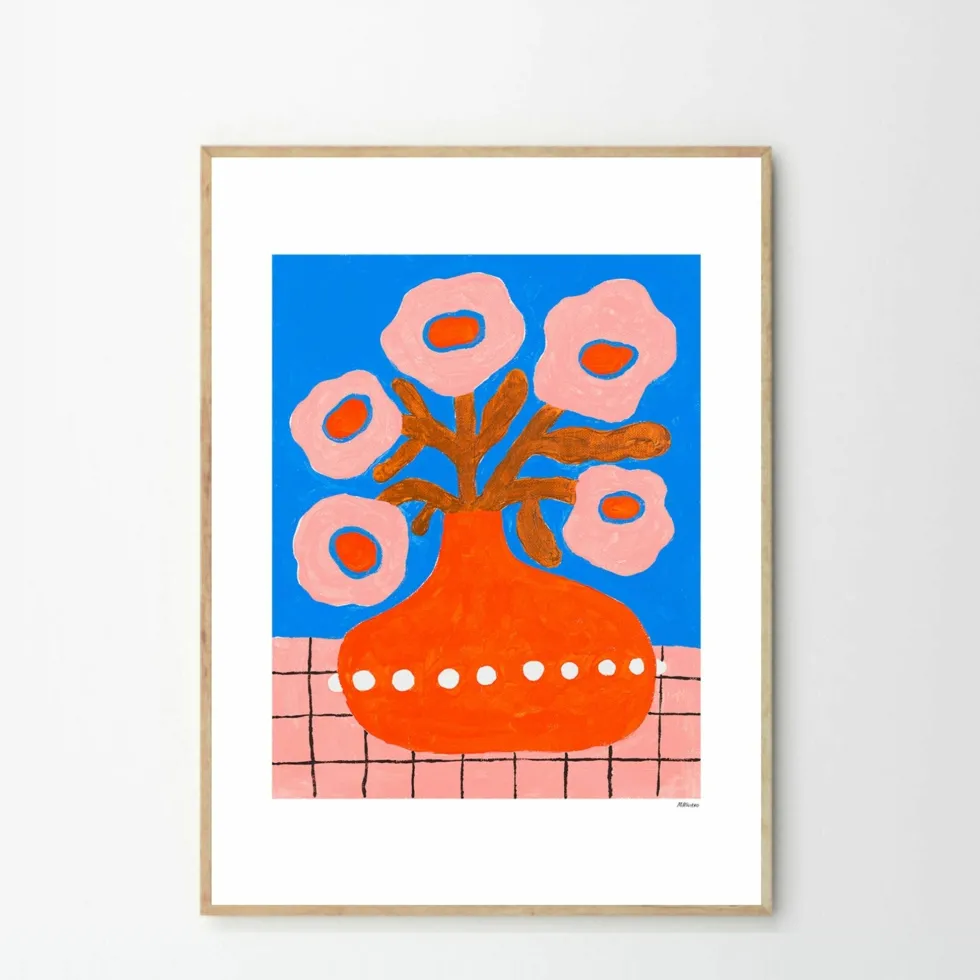 Affiche 50x70 Flowers in a pearl vase - The Poster Club