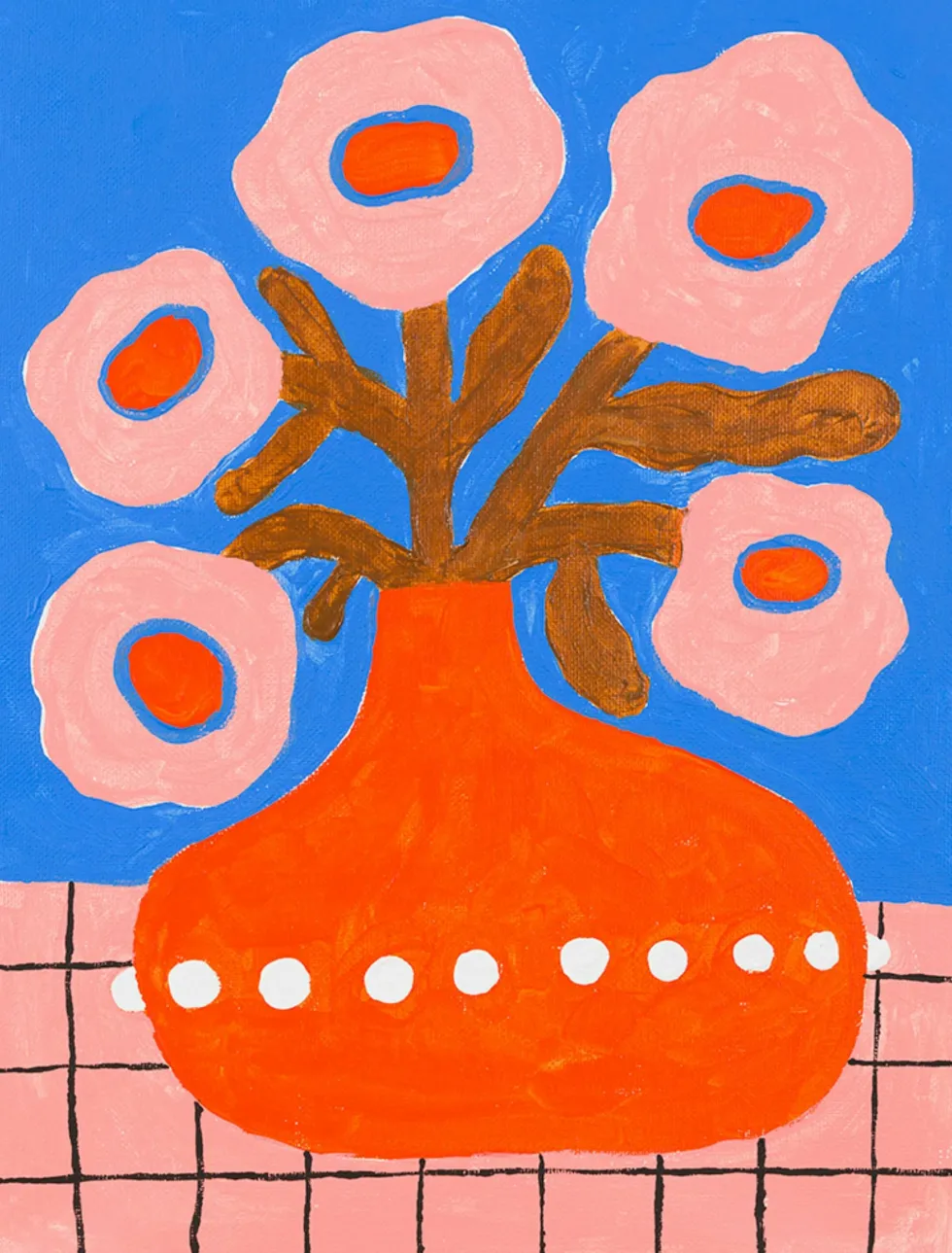 Affiche 50x70 Flowers in a pearl vase - The Poster Club