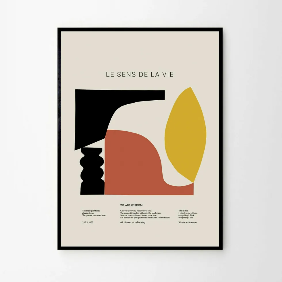 Affiche 50x70 Le sens de la vie - The Poster Club