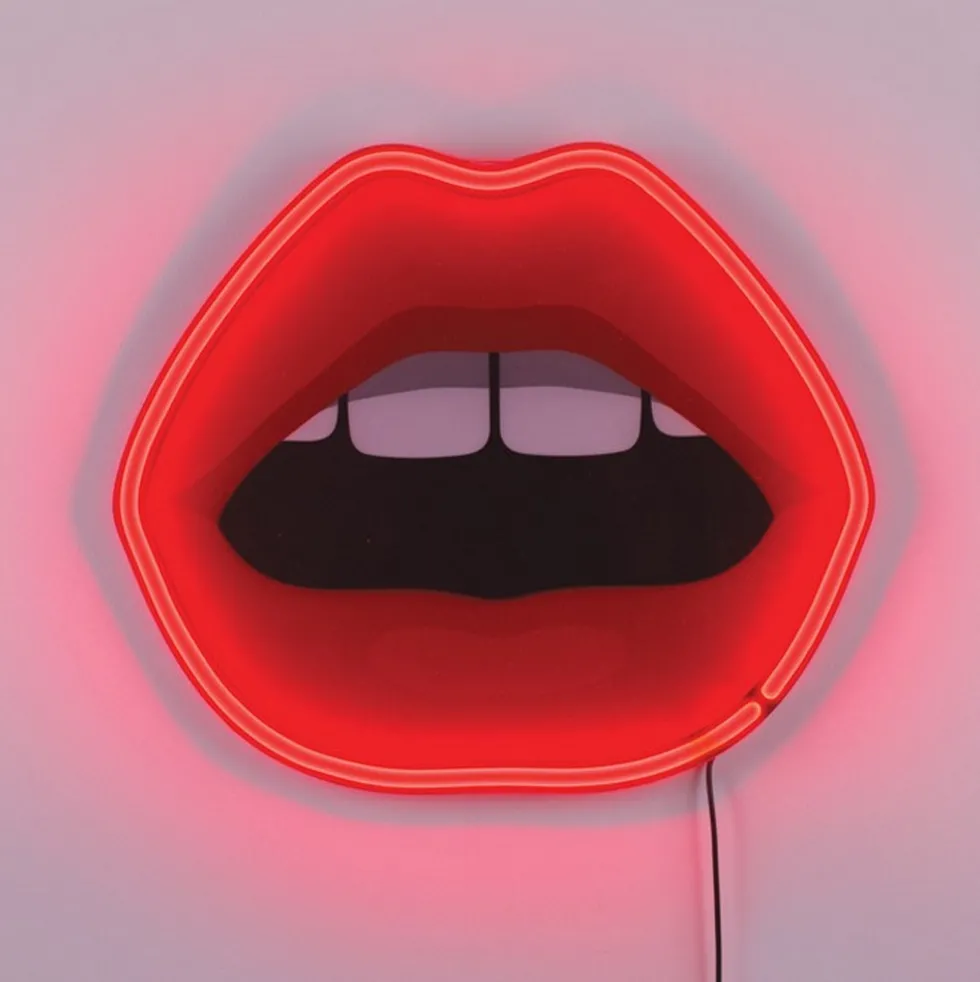 Applique avec prise néon bouche - Seletti