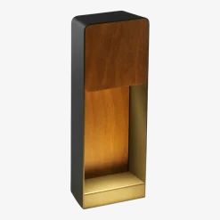 Applique d'extérieur 35 cm en aluminium et bois iroko LAB B - Marset
