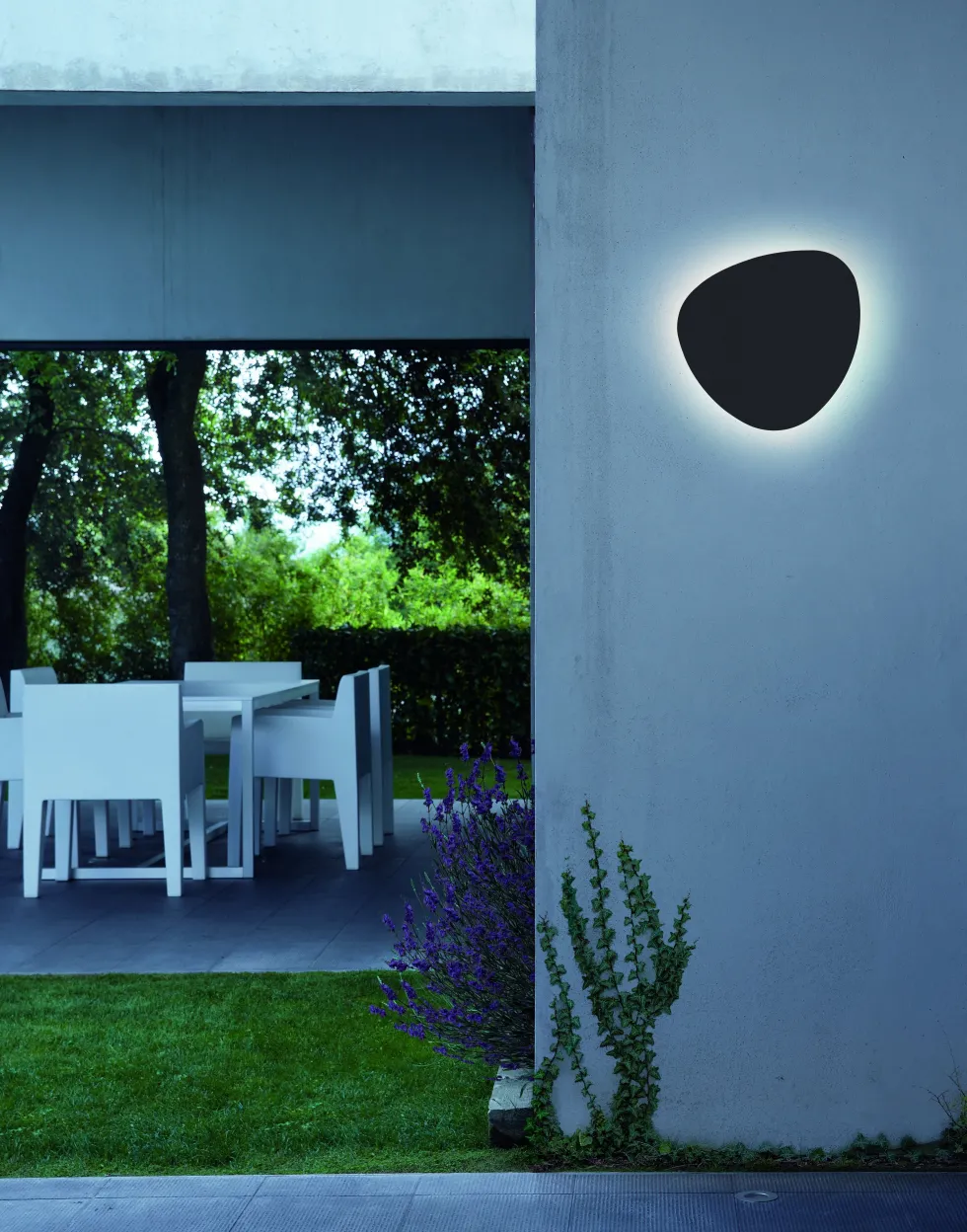 Applique d'extérieur triac en aluminium graphite et marron 33x36cm Tria A/05 - Bover