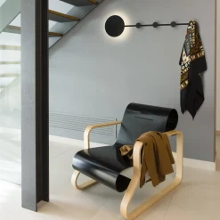 Applique et porte-manteau noir Han - Faro Barcelona