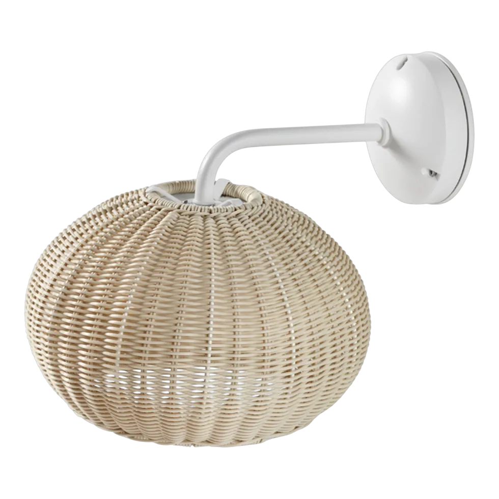 Applique murale d'extérieur led triac dimmable blanc ivoire 27cm Garota A/01 - Bover
