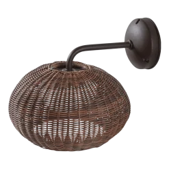 Applique murale d'extérieur led triac dimmable graphite marron 27cm Garota A/01 - Bover