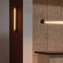 Applique murale en aluminium inox 130x7cm Purcell - Sammode