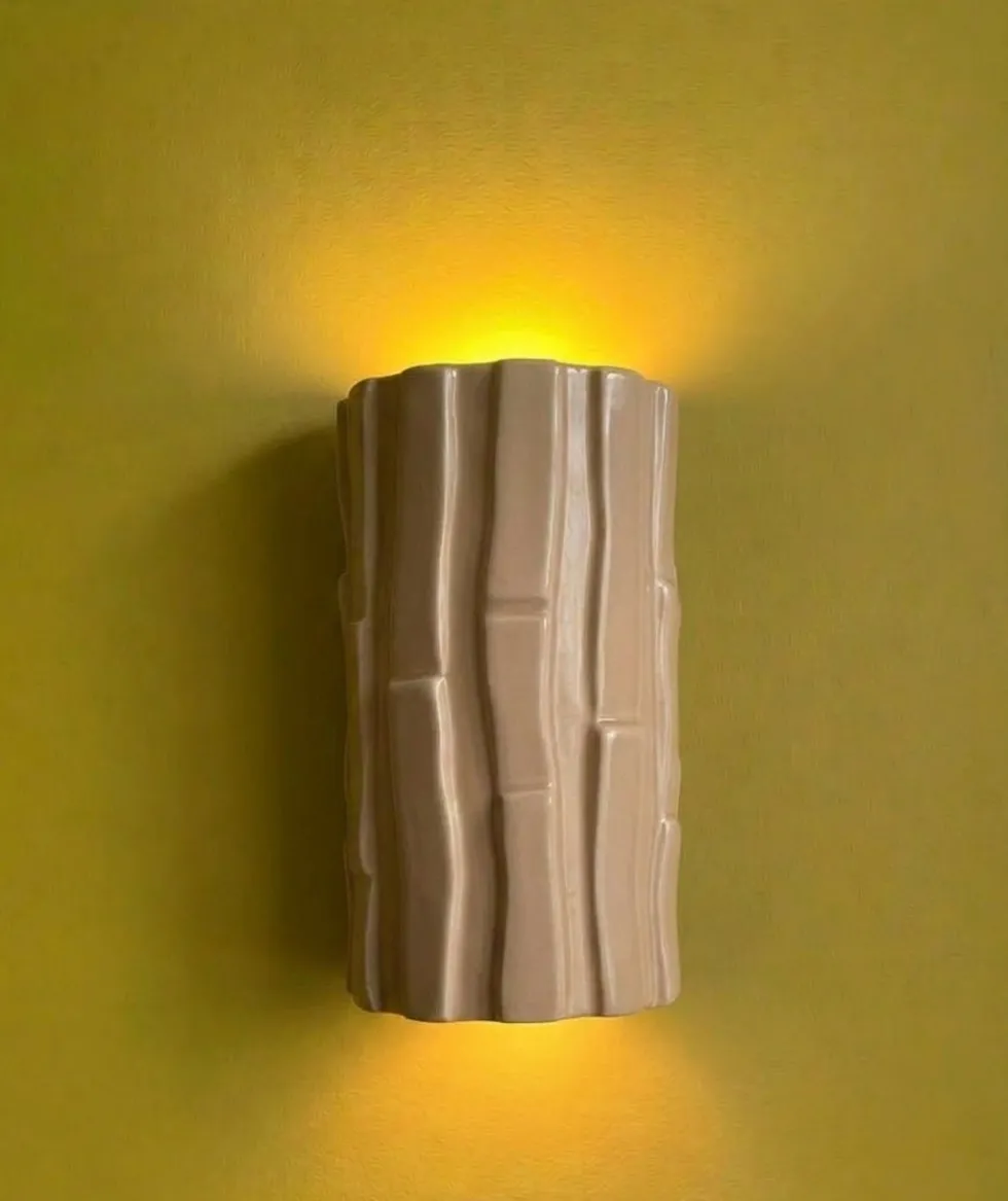 Applique murale en céramique beige sable Tejo - Carré Coco