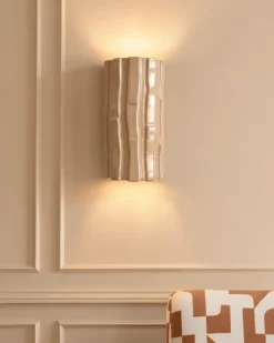 Applique murale en céramique beige sable Tejo - Carré Coco