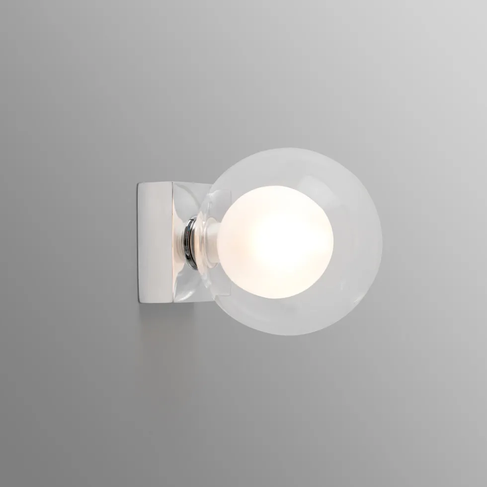 Applique murale en verre chrome 11,5 cm Perla - Faro Barcelona