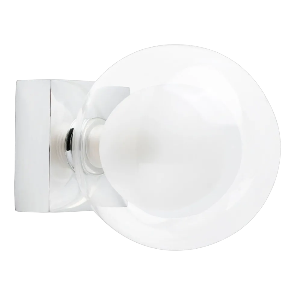Applique murale en verre chrome 11,5 cm Perla - Faro Barcelona