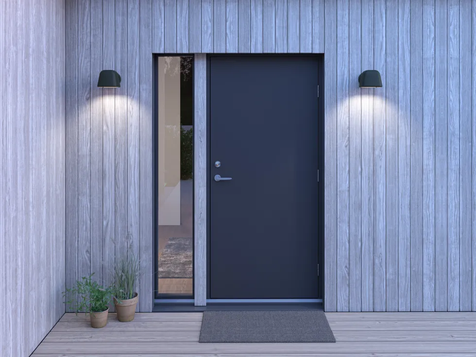Applique murale extérieur en métal noir 25,3cm Boo - Belid