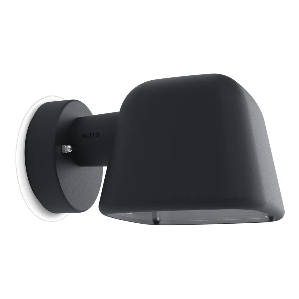 Applique murale extérieur en métal noir 25,3cm Boo - Belid