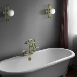 Applique pour salle de bain dorée M Cime IP44 - ENOstudio