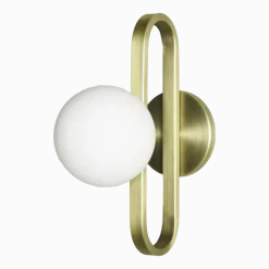 Applique pour salle de bain dorée S Cime IP44 - ENOstudio