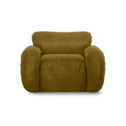 Arc Lounge Fauteuil Frame Ash Royal Velvet Olive - HKLIVING