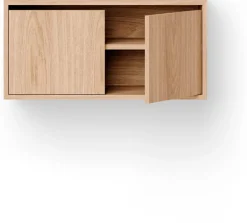 Armoire basse avec portes en chêne 38,4cm - New Works