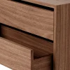 Armoire basse avec tiroirs en noyer 38,4cm - New Works