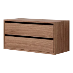 Armoire basse avec tiroirs en noyer 38,4cm - New Works