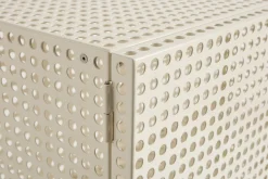 Armoire en acier perforé blanc cassé 89x40x66,5cm - HAY