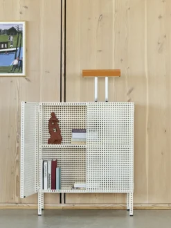 Armoire en acier perforé blanc cassé 89x40x66,5cm - HAY
