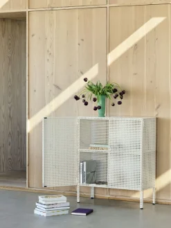 Armoire en acier perforé blanc cassé 89x40x66,5cm - HAY