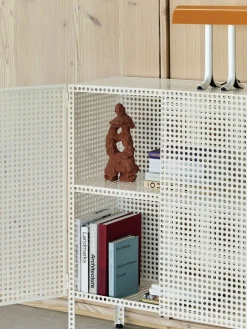 Armoire en acier perforé blanc cassé 89x40x66,5cm - HAY