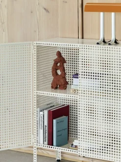 Armoire en acier perforé blanc cassé 89x40x106,5cm - HAY