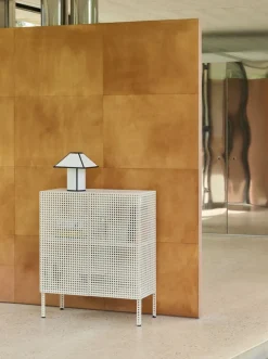 Armoire en acier perforé blanc cassé 89x40x106,5cm - HAY