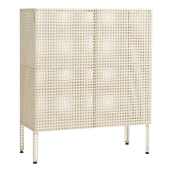Armoire en acier perforé blanc cassé 89x40x106,5cm - HAY