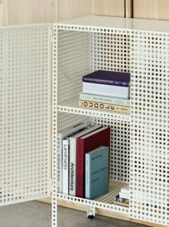 Armoire en acier perforé blanc cassé 89x40x106,5cm - HAY