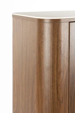 Armoire en bois de noyer 100x40x140cm Oréa - The Cool Republic