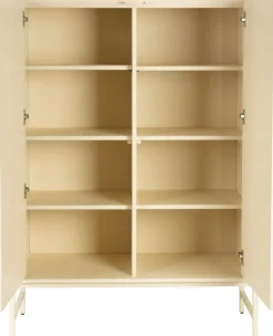Armoire en chêne beige 140x100cm Faces - Zuiver