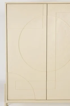 Armoire en chêne beige 140x100cm Faces - Zuiver