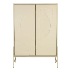 Armoire en chêne beige 140x100cm Faces - Zuiver