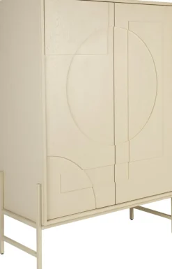 Armoire en chêne beige 140x100cm Faces - Zuiver