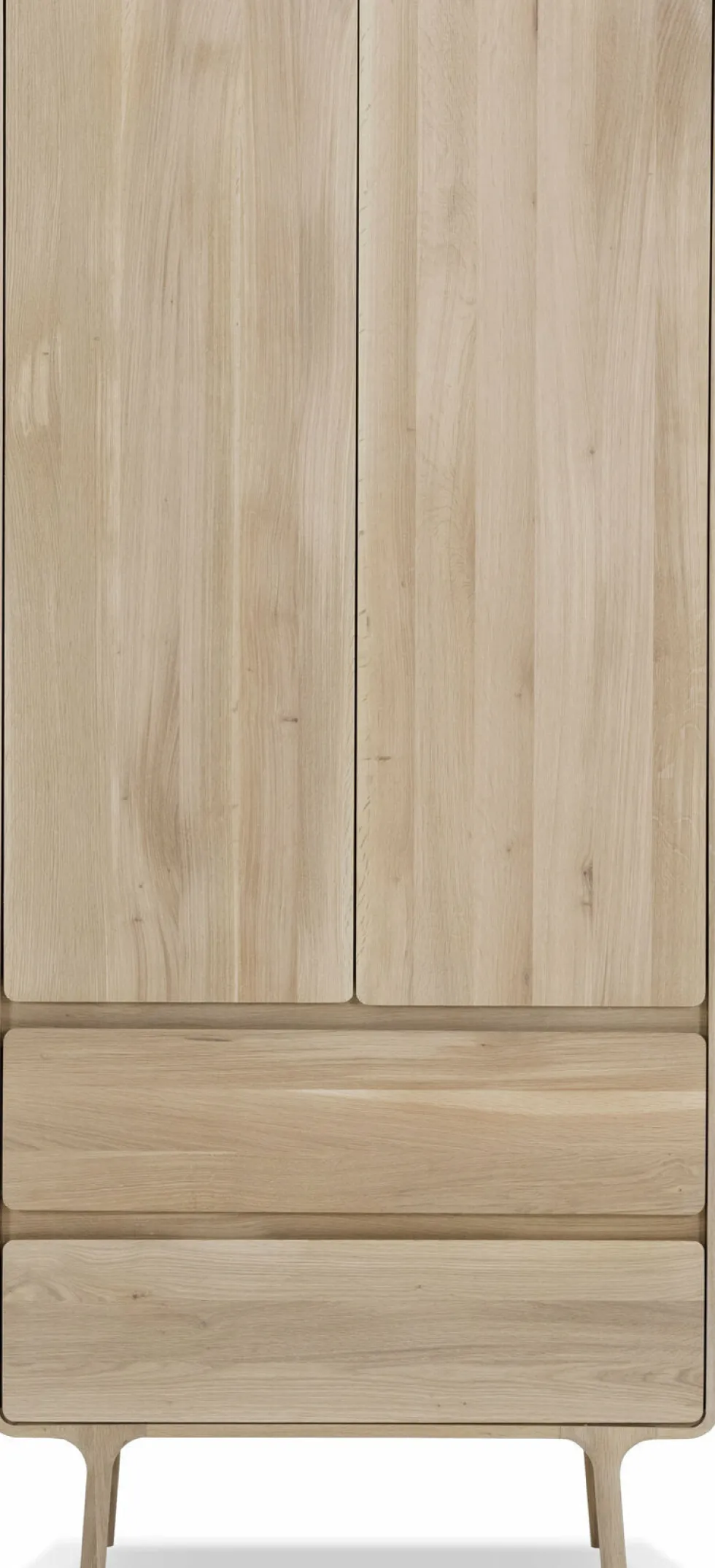 Armoire en chêne blanchi huilé Fawn - Gazzda