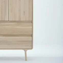 Armoire en chêne blanchi huilé Fawn - Gazzda