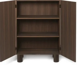 Armoire en chêne foncé et clair Post - Ferm living