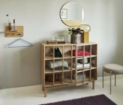 Armoire en chêne naturel 100 x 35 cm Shoji - Hübsch