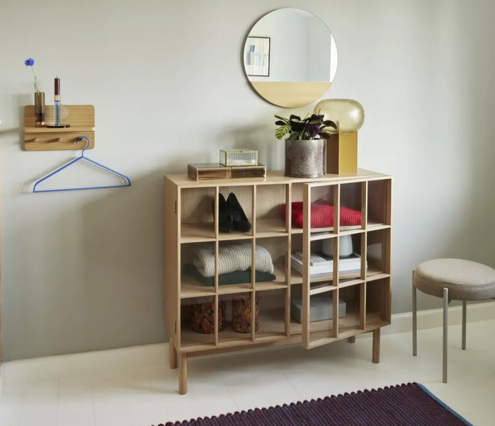 Armoire en chêne naturel 100 x 35 cm Shoji - Hübsch
