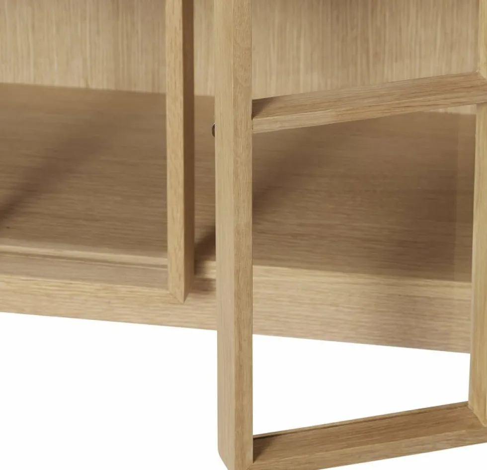 Armoire en chêne naturel 100 x 35 cm Shoji - Hübsch