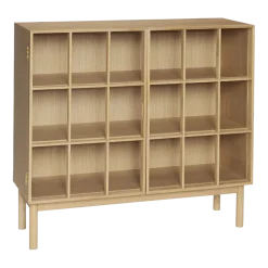 Armoire en chêne naturel 100 x 35 cm Shoji - Hübsch
