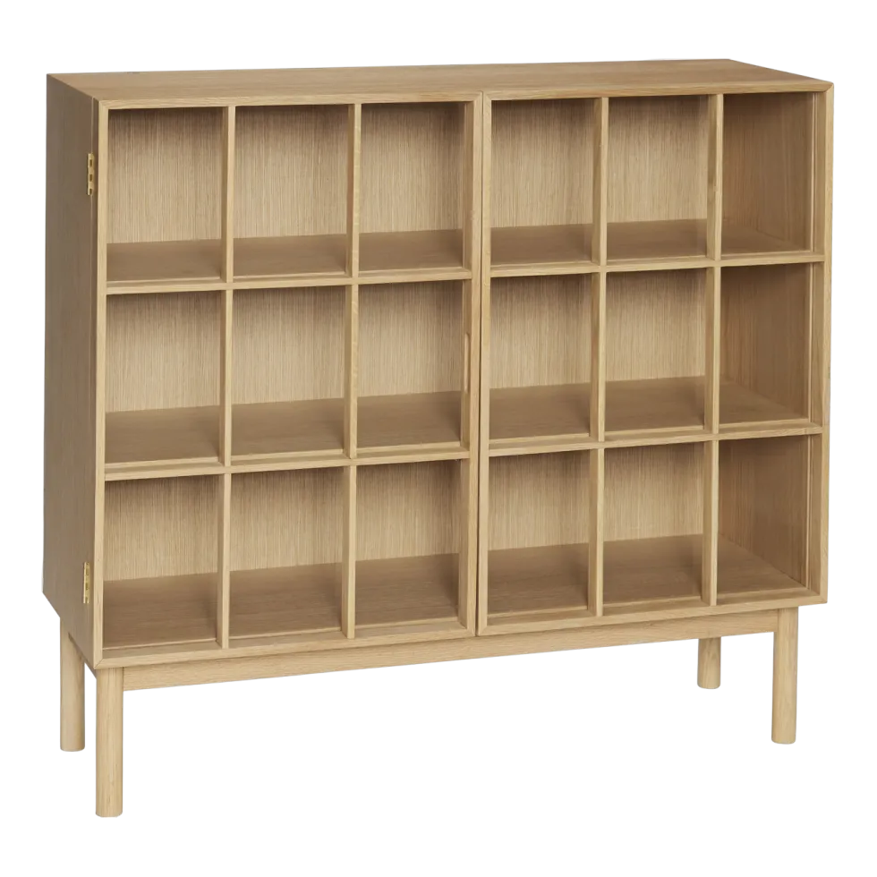 Armoire en chêne naturel 100 x 35 cm Shoji - Hübsch