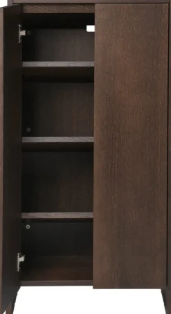 Armoire en placage de chêne foncé 55x30x110cm Parcel - Ferm Living
