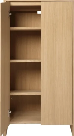 Armoire en placage de chêne 55x30x110cm Parcel - Ferm Living