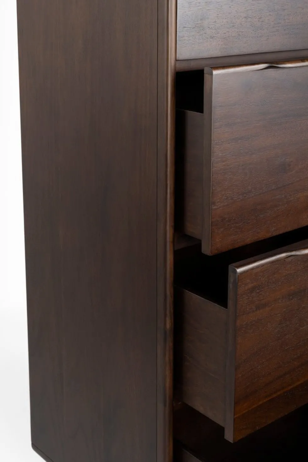 Armoire rectangulaire en bois d'hévéa 45x65x155cm Elroy - Dutchbone