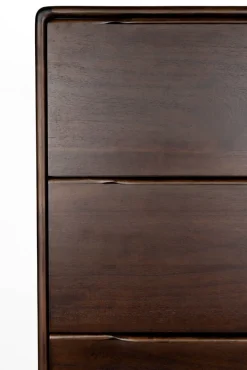 Armoire rectangulaire en bois d'hévéa 45x65x155cm Elroy - Dutchbone